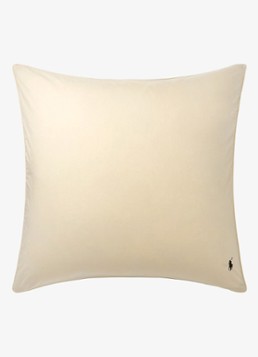 Ralph Lauren Polo Player Ruffle kussensloop van katoen perkal 80TC Beige