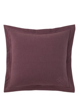 Ralph Lauren Corabell sierkussenhoes in linnenblend 45 x 45 cm Roodbruin - Deal