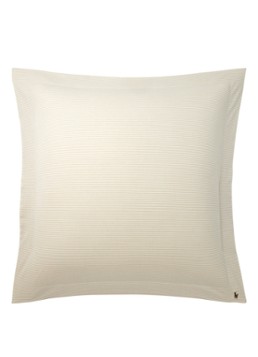 Ralph Lauren Oxford Ruffle kussensloop van katoen perkal Beige - Deal