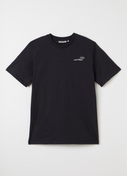Saint Blanc Jongens Cache T-shirt met logo- en backprint in de kleur Zwart, maat: 10J=140