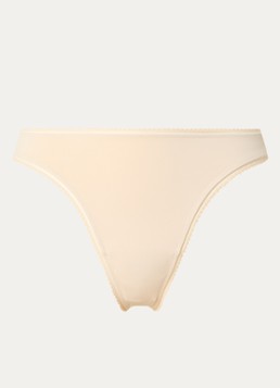 Lounge Dames Naadloze string in de kleur Creme, maat: XS
