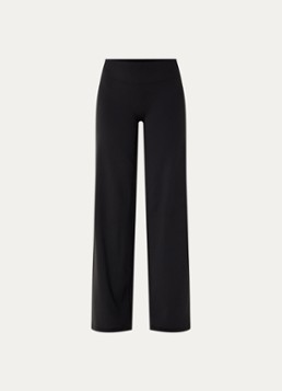 Lounge Dames High waist loose fit legging met logo in de kleur Zwart, maat: M