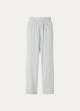 Lounge Dames Pyjamabroek met logo in de kleur Grijs, maat: XS