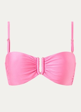 Sam Friday Dames Aruba bandeau bikinitop met uitneembare padding in de kleur Roze, maat: XL
