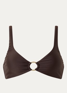 Sam Friday Dames Swash bralette bikinitop met uitneembare vulling in de kleur Donkerbruin, maat: S