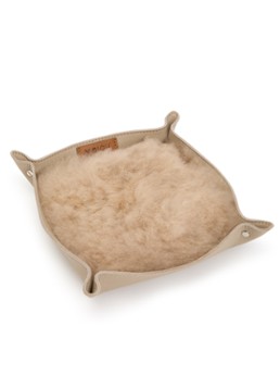 WEICH Todo Catchall opbergschaal van alpaca vacht 20 cm Donkerbeige - Deal