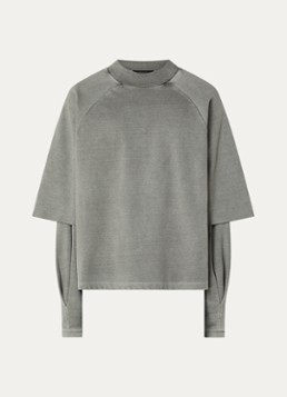 Seventh Heren Raglan sweater met ronde hals in de kleur Olijfgroen, maat: L