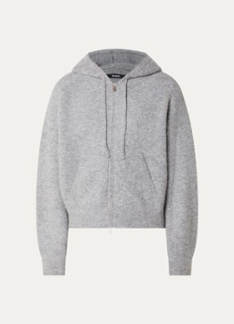 Seventh Heren Grofgebreid vest in wolblend met steekzakken in de kleur Grijs, maat: XL