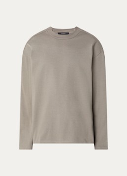 Seventh Heren D7 Studio longsleeve met ronde hals in de kleur Grijs, maat: XL