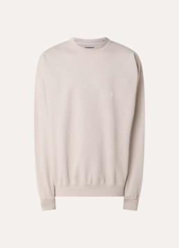 Y-3 Heren Sweater met logoprint in de kleur Donkerbeige, maat: L