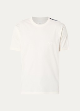 Y-3 Heren T-shirt met logo in de kleur Beige, maat: S