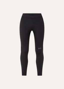 Y-3 Heren Skinny fit trainingslegging met logo in de kleur Zwart, maat: S