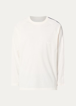 Y-3 Heren Longsleeve met logo in de kleur Beige, maat: S