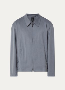 Y-3 Heren Jack in wolblend met steekzakken in de kleur Grijs, maat: XL