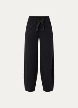 Goldbergh Dames Bellario high waist wide fit joggingbroek met steekzakken in de kleur Zwart, maat: S