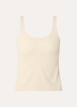 Goldbergh Dames Dalia singlet met medium support in de kleur Creme, maat: S