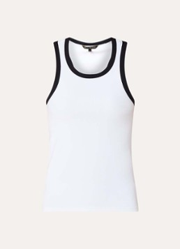 Goldbergh Dames Gabrielle tanktop met ronde hals in de kleur Wit, maat: XS