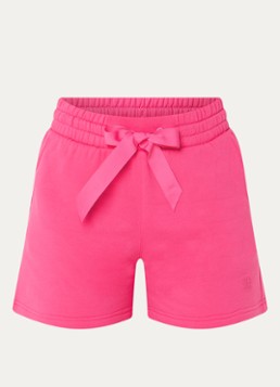 Goldbergh Dames Nice high waist straight fit korte broek met steekzakken in de kleur Fuchsia, maat: S