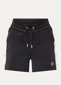 Goldbergh Dames Vanna midi short met logo in de kleur Zwart, maat: S
