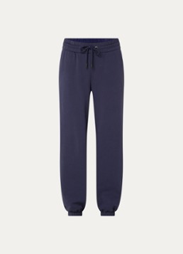 Goldbergh Dames Luma high waist tapered fit joggingbroek met steekzakken in de kleur Blauw, maat: S
