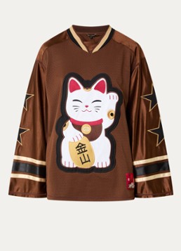 Goldbergh Dames Longsleeve met borduring in de kleur Bruin, maat: XL