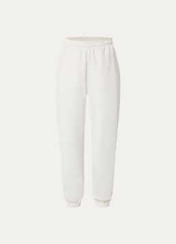 Björn Borg Dames Studio high waist joggingbroek met steekzakken in de kleur Gebroken wit, maat: S