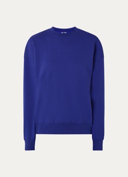 Björn Borg Dames Studio sweater met logoborduring in de kleur Kobaltblauw, maat: XS