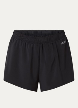 Björn Borg Dames Performance high waist loose fit trainingsshort in de kleur Zwart, maat: XL