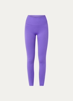 Björn Borg Dames Studio high waist skinny fit rib trainingslegging in de kleur Violet, maat: M