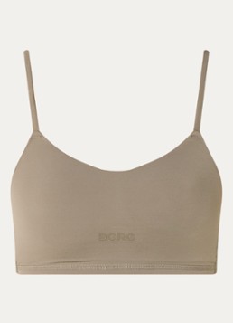 Björn Borg Dames Studio sport bh met light support in de kleur Donkerbeige, maat: XS