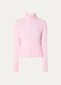 Björn Borg Dames Sweatvest met logo en ritszakken in de kleur Lichtroze, maat: XS