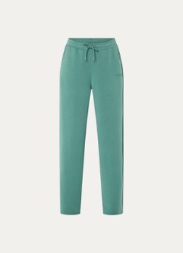 Björn Borg Dames High waist straight fit joggingbroek met logo en steekzakken in de kleur Groen, maat: XS