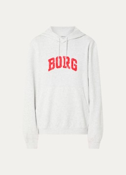 Björn Borg Dames Hoodie met logo in de kleur Grijs, maat: S