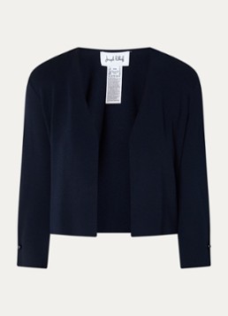 Joseph Ribkoff Dames Fijngebreide bolero met stretch in de kleur Donkerblauw