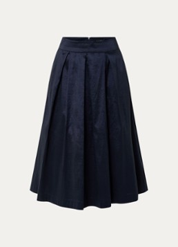 Joseph Ribkoff Dames Midi plooirok in de kleur Donkerblauw