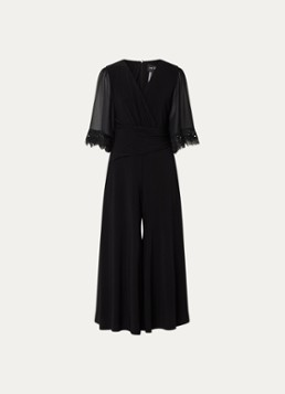 Joseph Ribkoff Dames Wide fit jumpsuit met plooidetail in de kleur Zwart