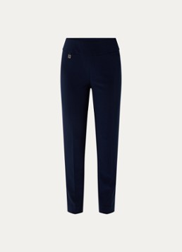 Joseph Ribkoff Dames High waist tapered fit pantalon met persplooi in de kleur Donkerblauw