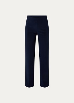 Joseph Ribkoff Dames High waist straight fit pantalon met persplooi in de kleur Donkerblauw