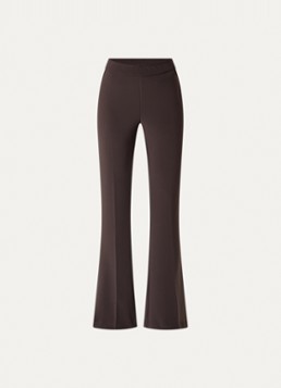 Joseph Ribkoff Dames High waist flared fit pantalon met stretch in de kleur Donkerbruin