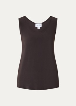Joseph Ribkoff Dames Top met ronde hals in de kleur Donkerbruin