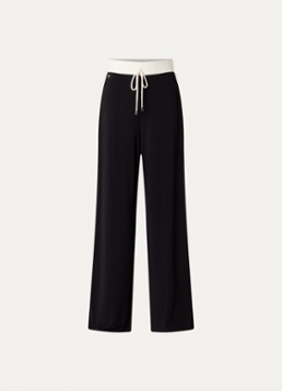 Joseph Ribkoff Dames High waist loose fit joggingbroek met stretch in de kleur Zwart