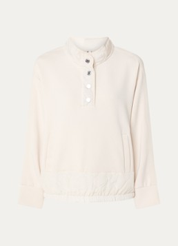 Joseph Ribkoff Dames Sweater met steekzakken en opstaande kraag in de kleur Ivoor