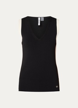 Joseph Ribkoff Dames Top met V-hals in de kleur Zwart