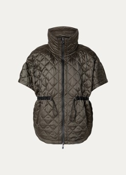 Joseph Ribkoff Dames Bodywarmer met trekkoord en steekzakken in de kleur Beige
