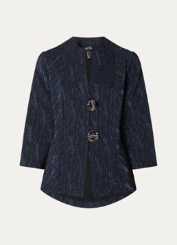 Joseph Ribkoff Dames Jack met borduring en ronde hals in de kleur Donkerblauw
