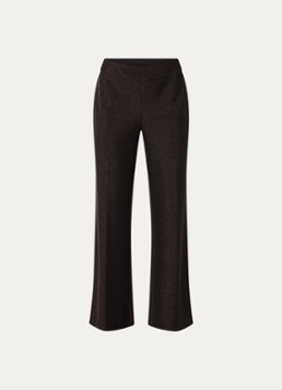 Joseph Ribkoff Dames Low waist loose fit broek met lurex in de kleur Donkerbruin