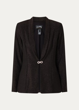 Joseph Ribkoff Dames Blazer met lurex en schoudervulling in de kleur Donkerbruin