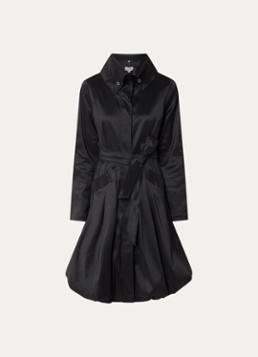 Joseph Ribkoff Dames Trenchcoat met strikceintuur en steekzakken in de kleur Zwart