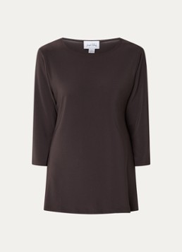 Joseph Ribkoff Dames Top met ronde hals in de kleur Donkerbruin