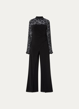 Joseph Ribkoff Dames Jumpsuit met details van kant in de kleur Zwart